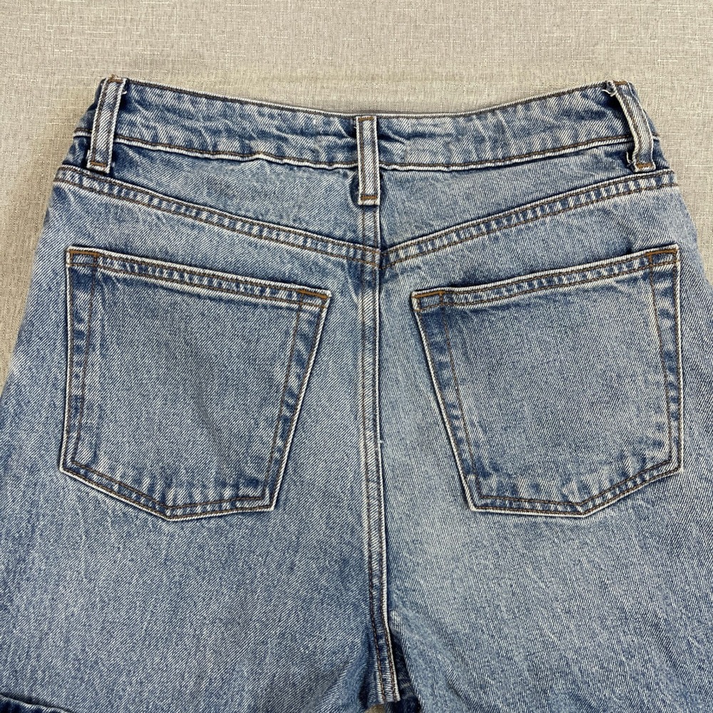 Reformation Liza Ultra High Rise Straight Jeans Womens 26 Blue Malta Sustainable - Picture 11 of 11